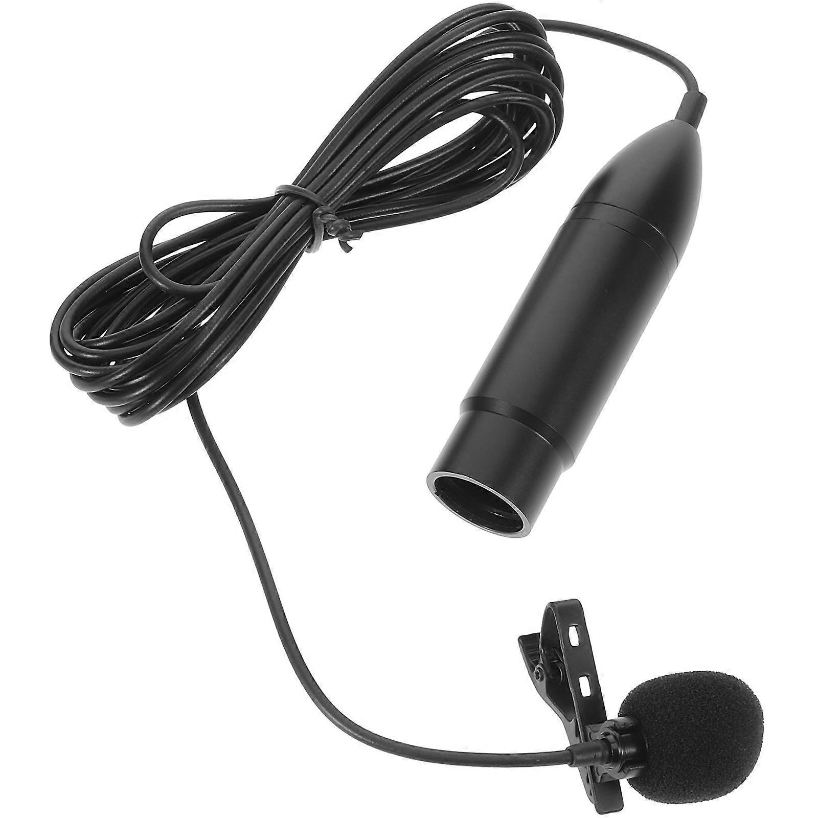 Lavalier Wearable Microphone Lavalier Mic 48v Xlr Three-pin Interface Lapel Mic
