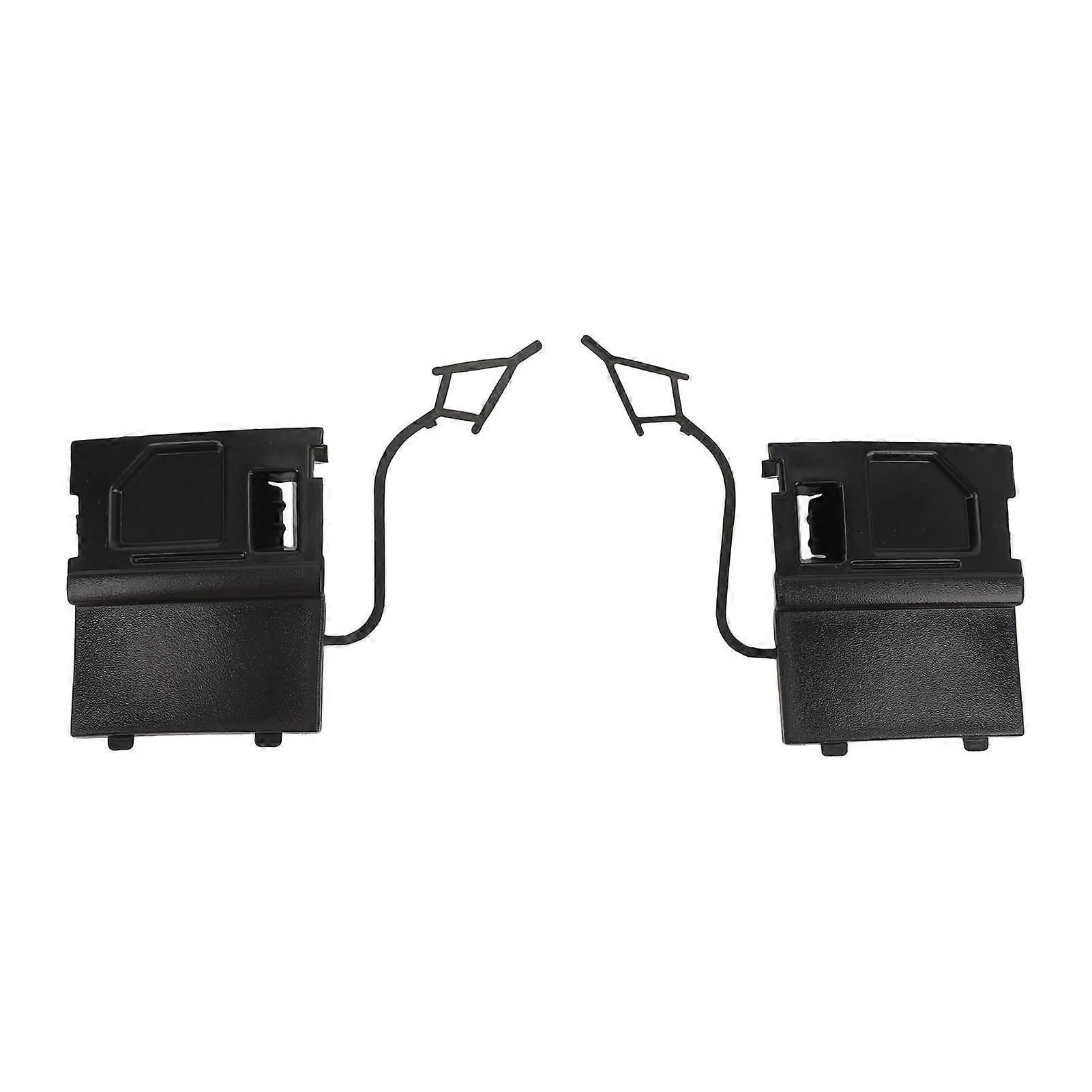 Pair of Front Bumper Tow Hook Covers High Strength ABS Plastic Compatible with Select Vehicle Models