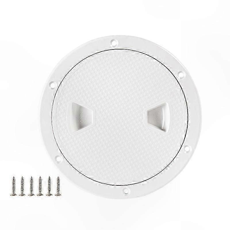 6" Boat Access Hatch Cover - Twist Screw Out Deck Plate for Marine Use