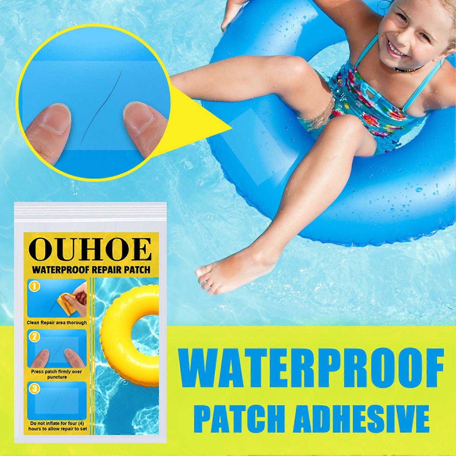 OUHOE 10Pcs Waterproof Leakproof Repair Patch Cuttable Adhesive Patch for Swim Ring Inflatable Objects