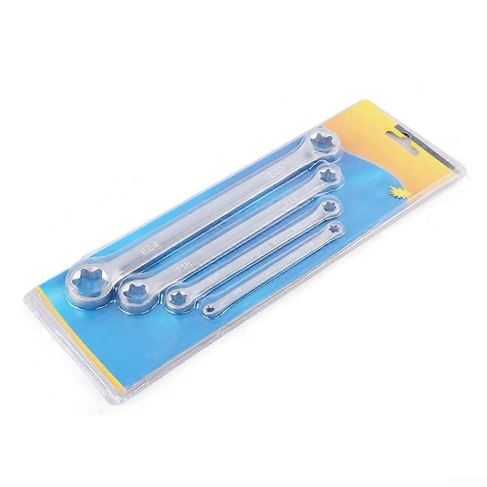 4Pcs E Type Wrench Spanner Set for TORX Double Box End Wrench Set