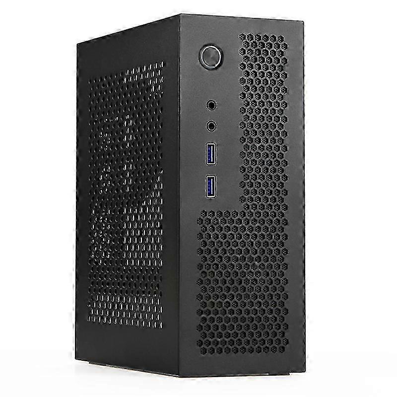 A09 HTPC Computer Case Mini ITX Gaming PC Chassis Desktop Chassis USB3.0 Computer Case Home Computer Case Black