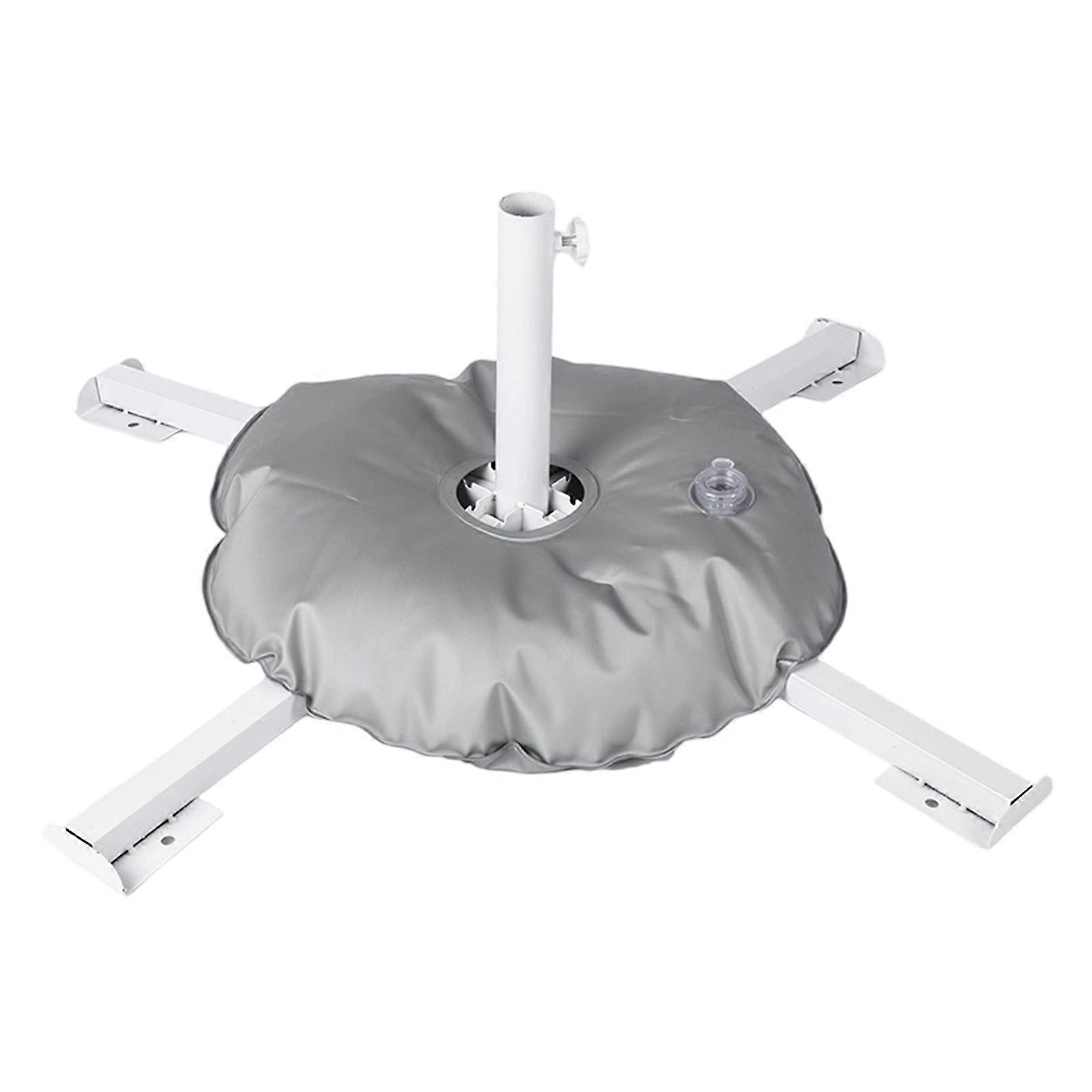 Regulable Patios Umbrellas Durability Base With Reinforced Steel Frame For Backyard Poolside and Picnics  White