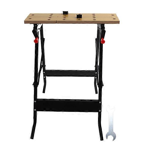 Folding Workbench Angle Height Adjustment Multifunctional Workbench Saw Table for Woodworking