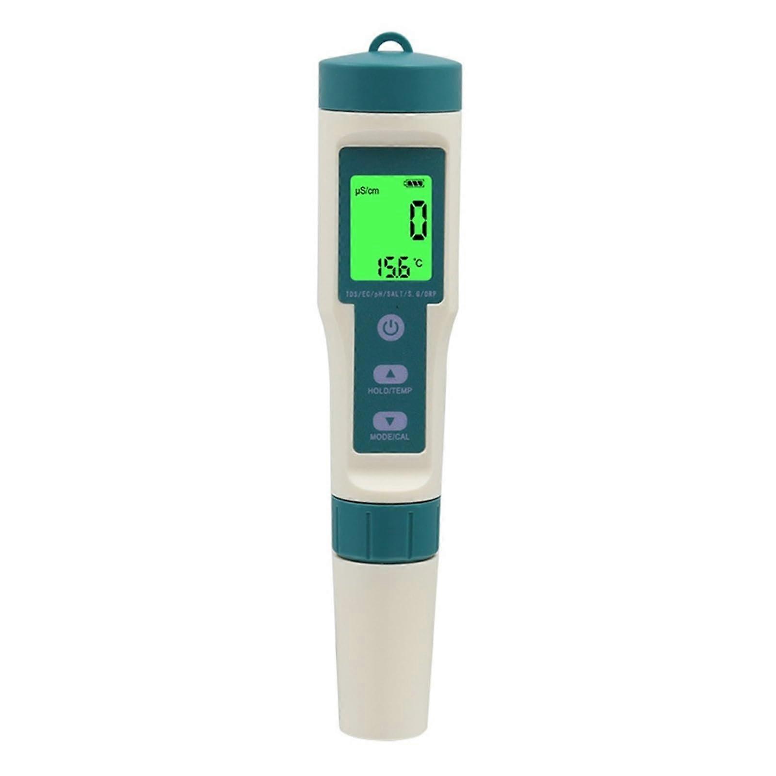 Digital PH Test Water Quality Pen Backlit Display TDS/EC/PH/ORP Temp Meter Portable Water Tester