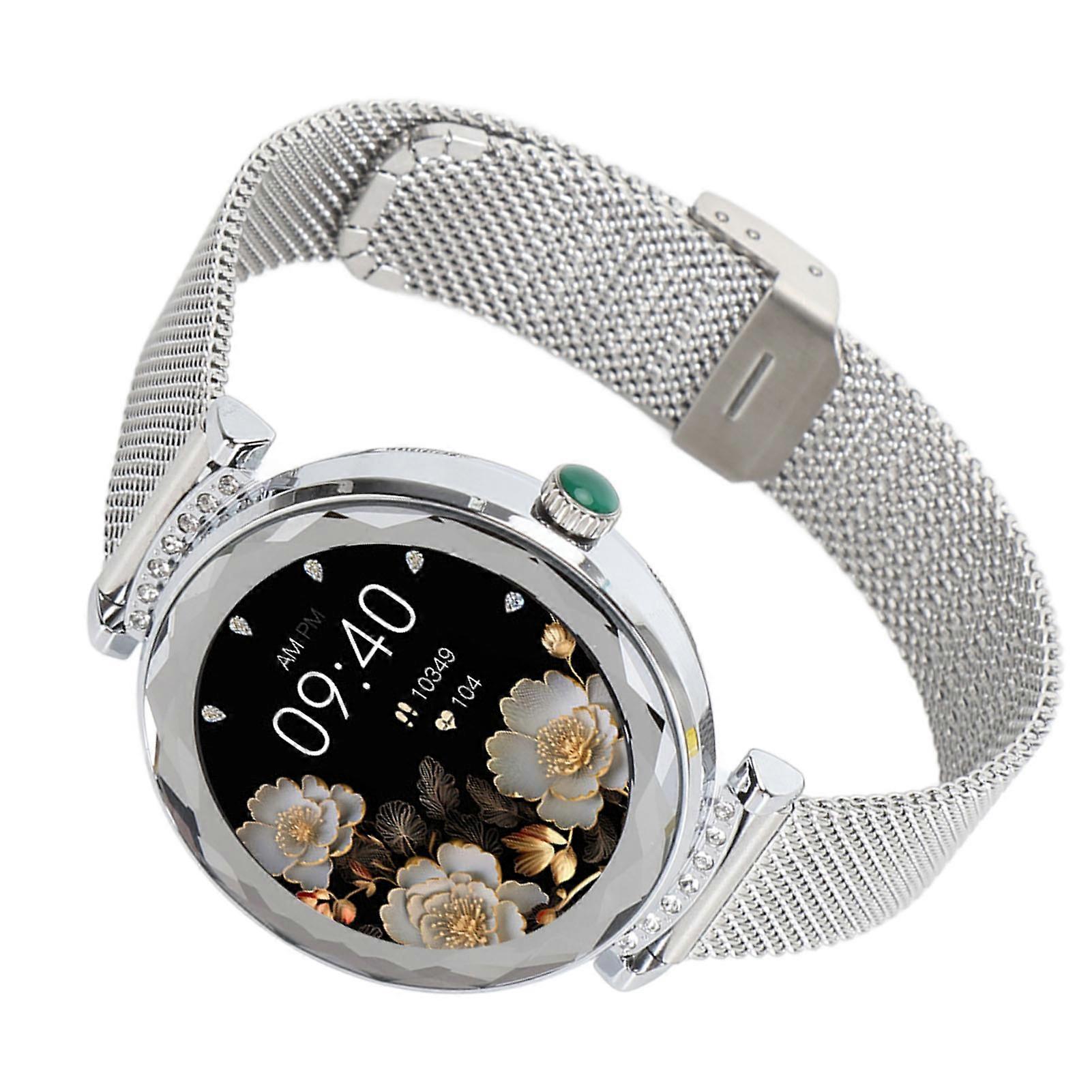 Montre intelligente Bluetooth 1,19 pouce pour femmes, 180 mAh, étanche IP68