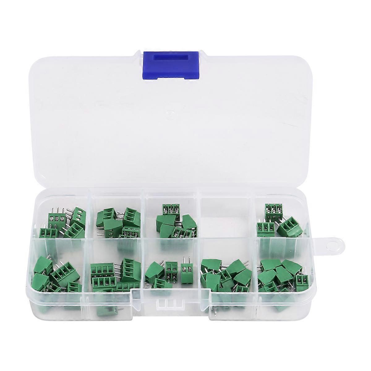 50PCS 2.54mm Rising Clamp Kf128-2.54 Pcb Screw Terminal Block DG308-2.54mm MPT0.5/-2.54 EK254V 2/3/4P Connector