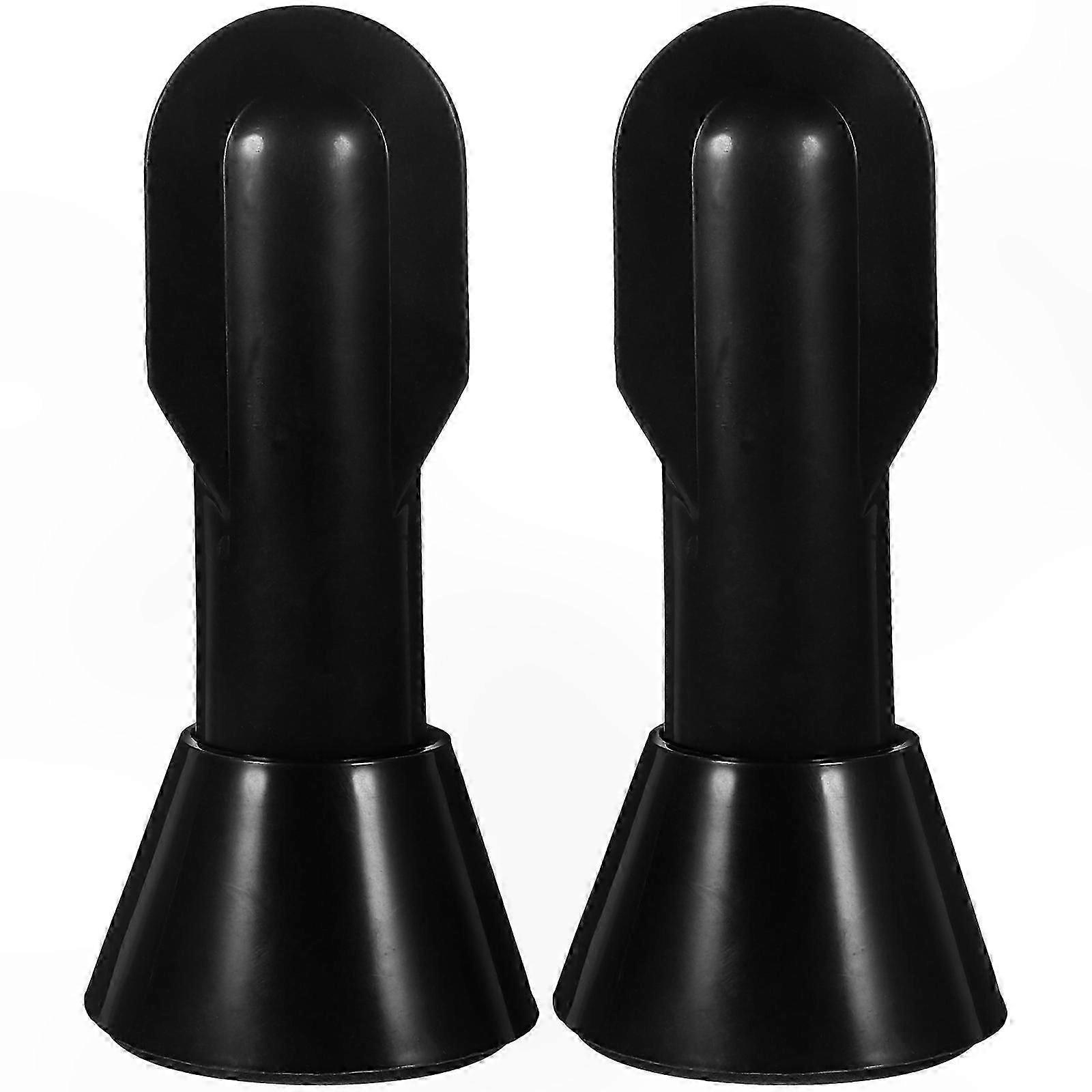 Adjustable Plastic Brackets for Toilet Partition Feet (2 Pack)