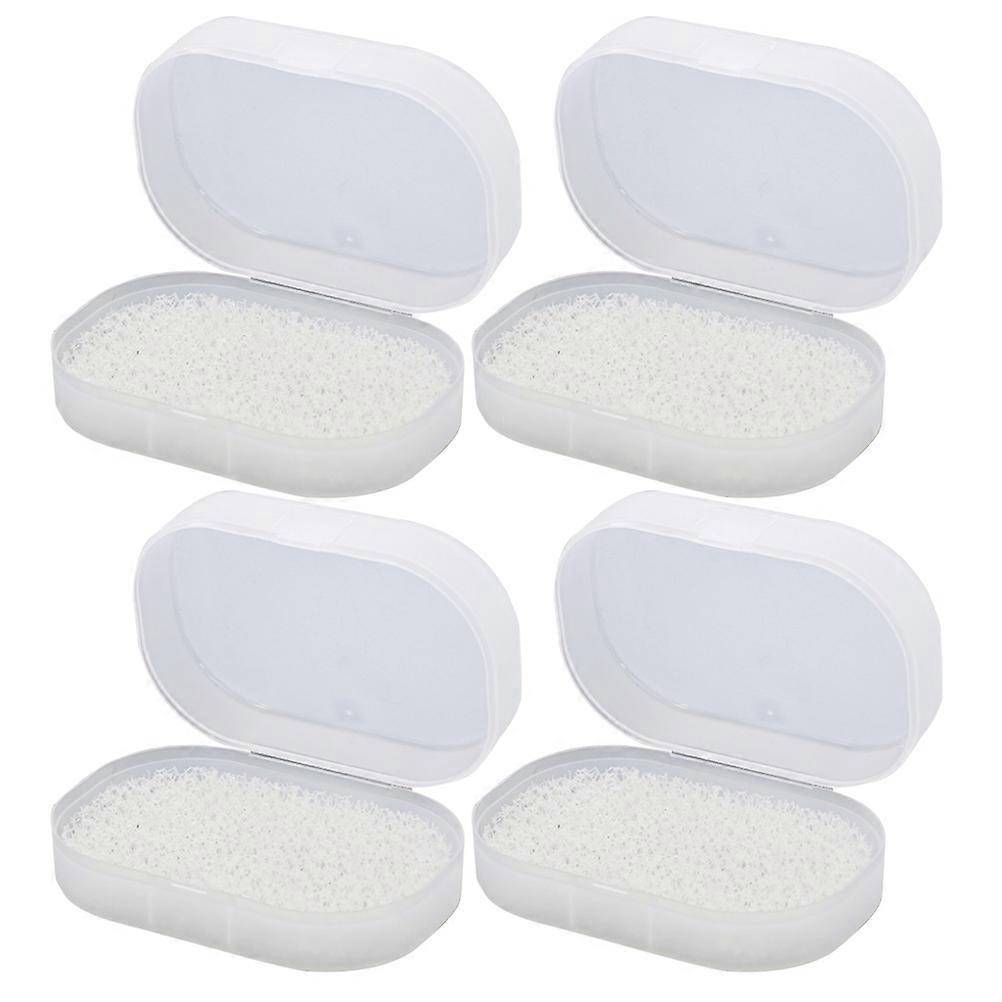 Stylish Soap Box 4Pcs Designed For Bathroom And Travel Use With Leak Proof Design And Practical Waterproof Features