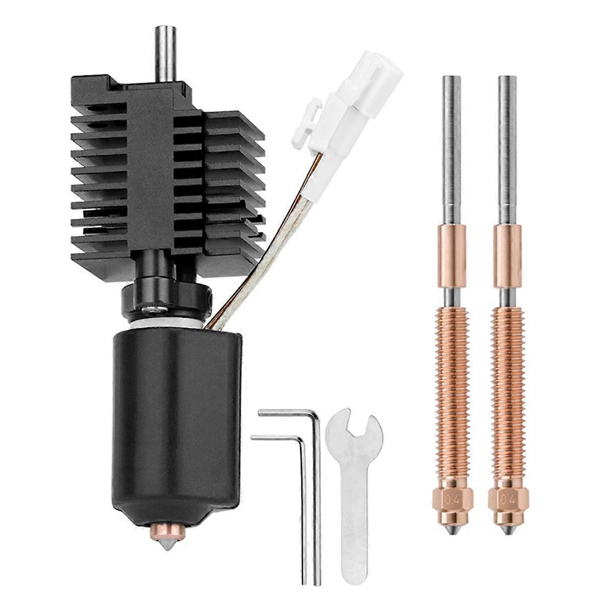 For K2 Plus Hotend Kit Ceramic Heating Block Replacement Hot End for 3D Printer Spare Parts Quick-Swap Nozzle