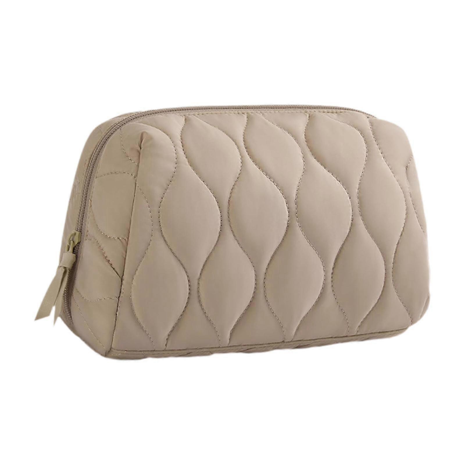 Wide Open Cosmetic Bag Small Makeup Pouch Multifunctional Portable Storage