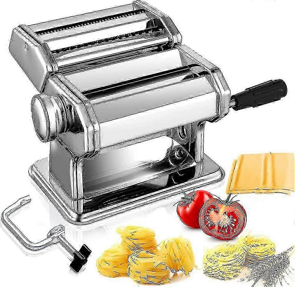 Manual Stainless Steel Pasta Machine For Making Tagliatelle Spaghetti Lasagna