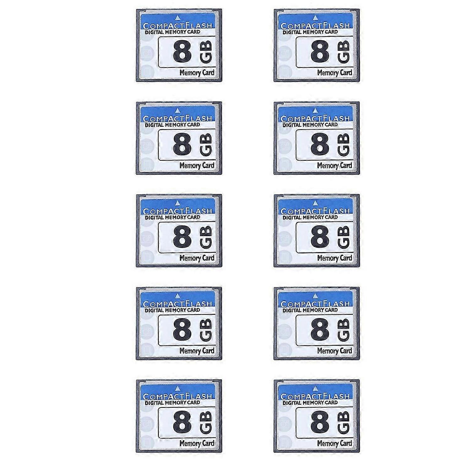 Professional 8GB Compact Flash Memory Card(White&Blue)