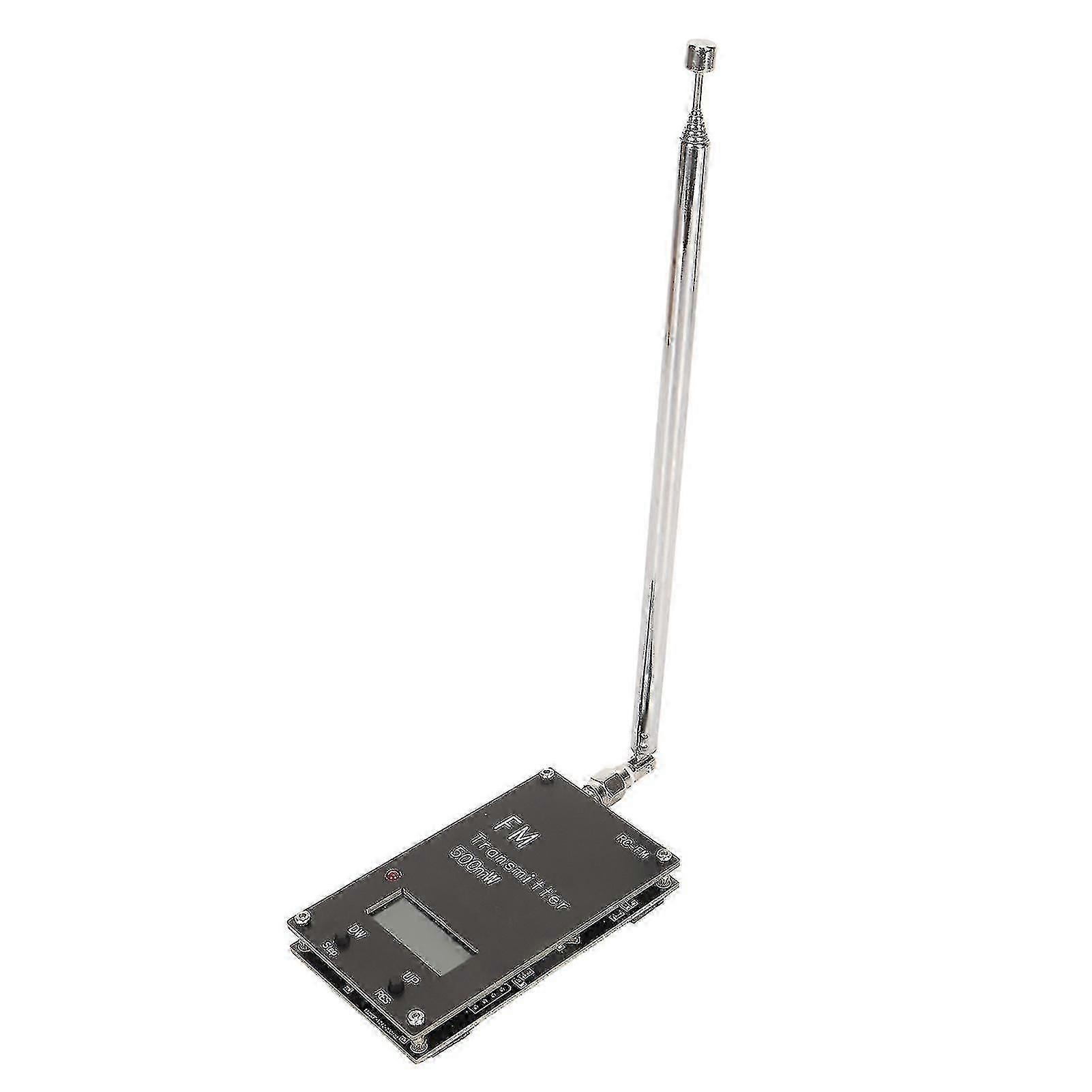 2000m Fm Transmițător profesional cu rază lungă de acțiune 76108MHz 0.5W 500MW Modul transmițător stereo cu afișaj LCD digital