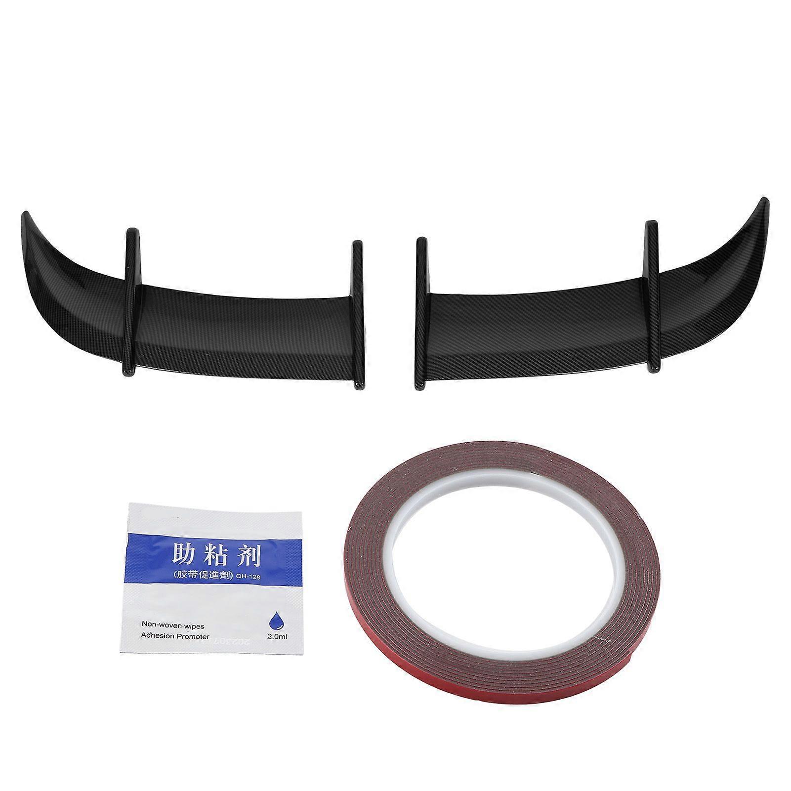 2PCS Car Rear Trunk Spoiler AK Style Wind Pressure Reduction Tail Spoiler Lid Wing Fit for MK6 Models Carbon Fiber Style