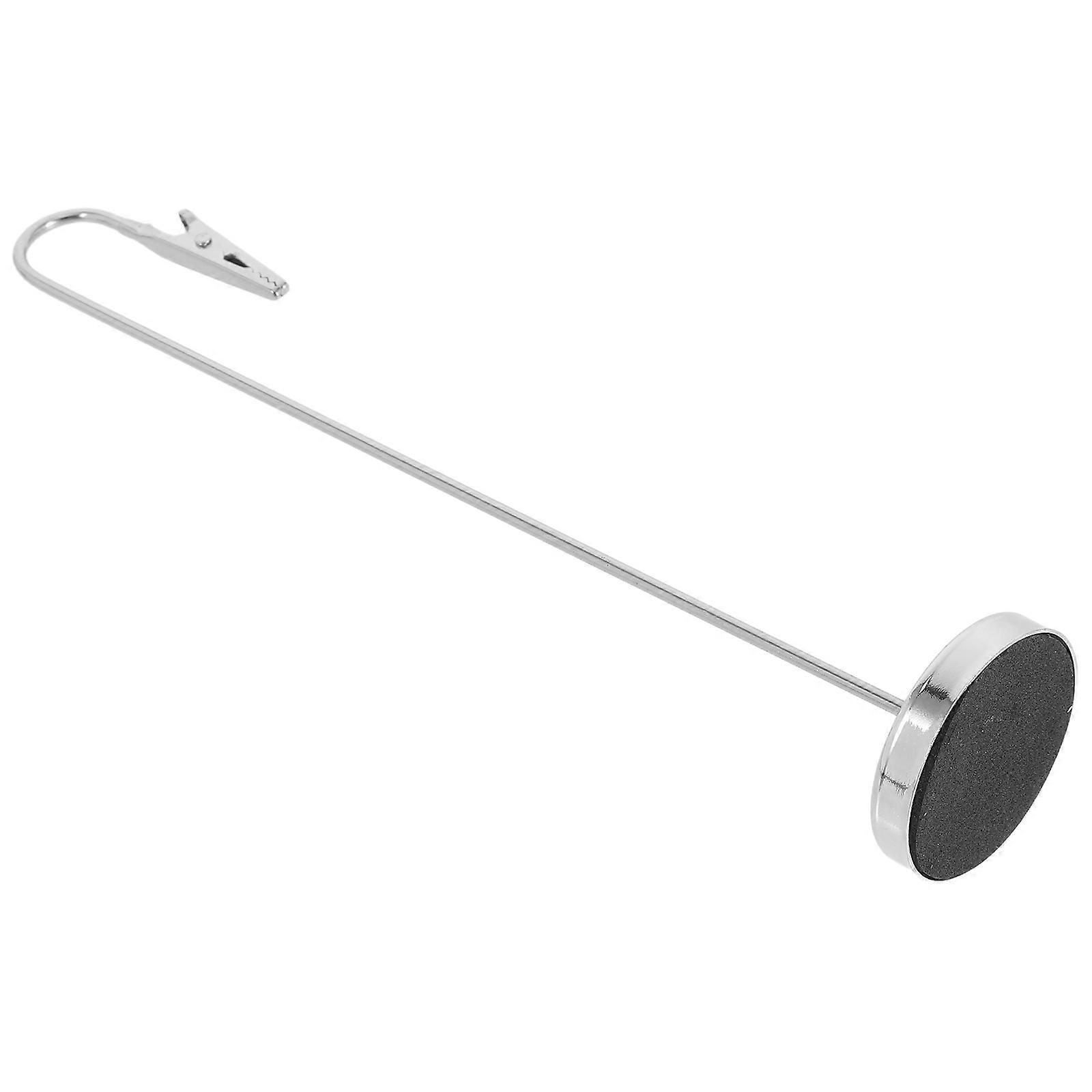 Silver Memo Clip Holders Stand Metal for Desk Use 2Pcs Note Clip Holders