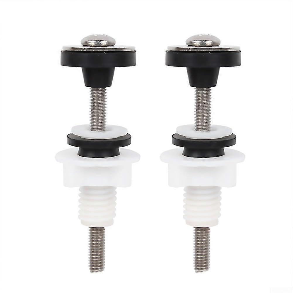 Toilet Cistern Tank Bolt Fixing Kit 2 Pcs Close Coupling Bolts WC Sealing Kit Water Tank Locking Screws