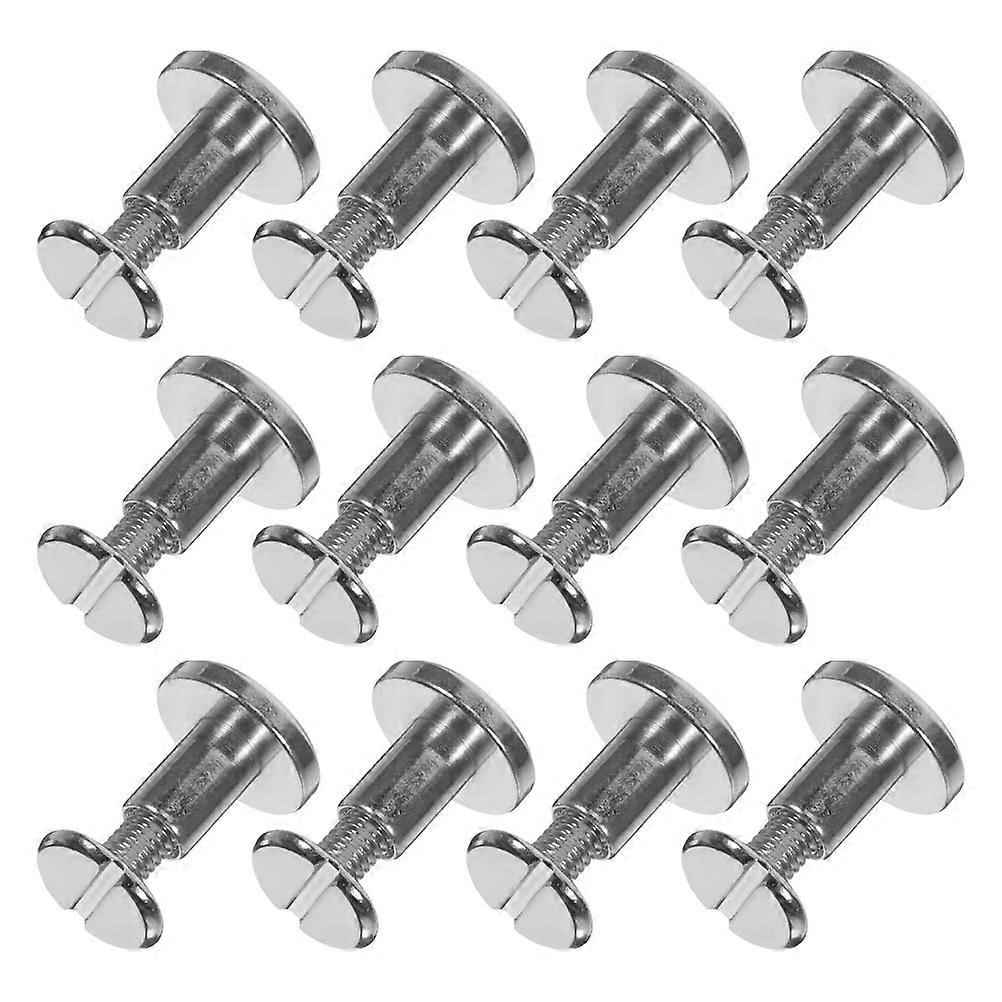 DIY Scrapbook Binding Posts Zinc Alloy for Reliable Fastening 12Pcs