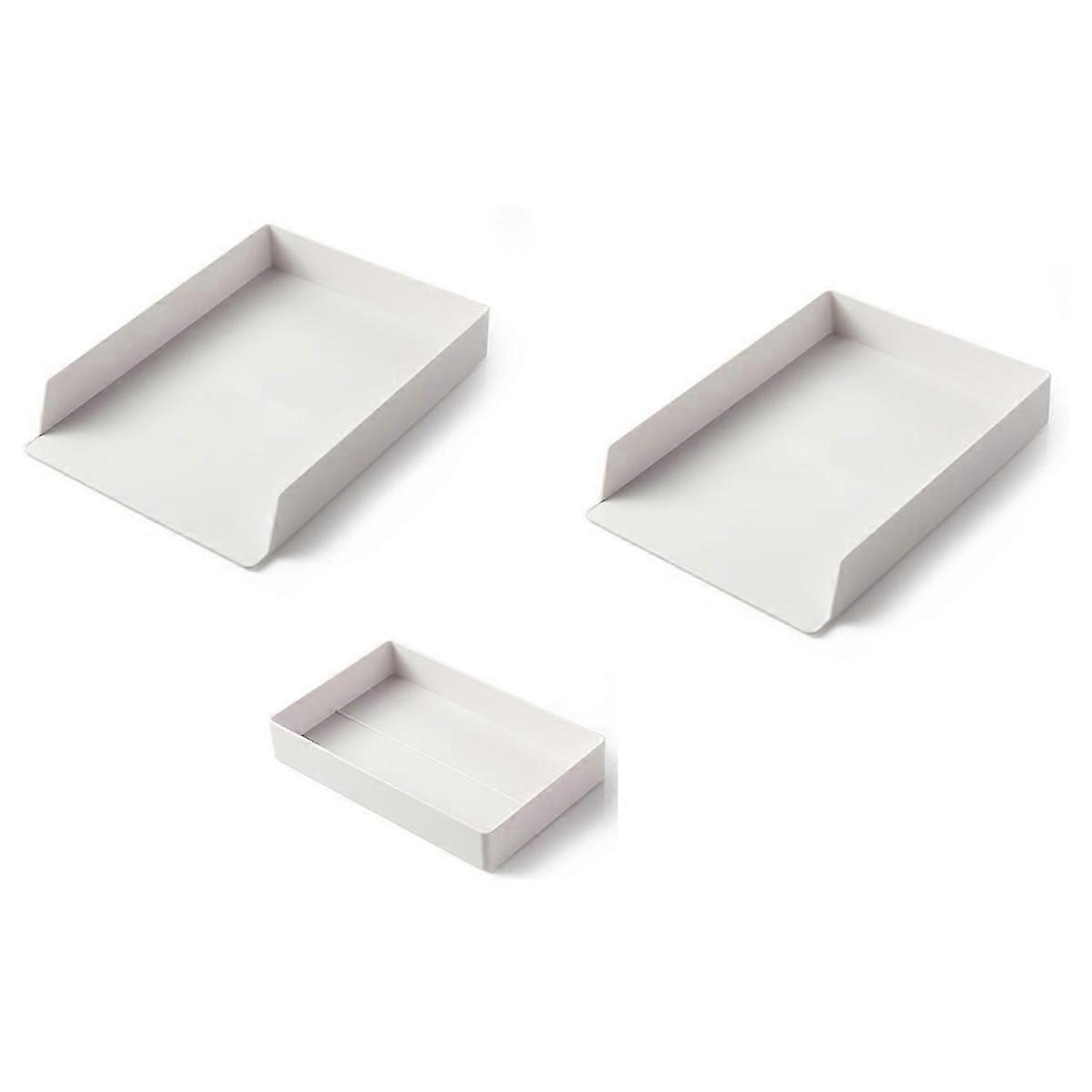 Stackable Storage Box Desktop Shelf Tray Storage Box Tray
