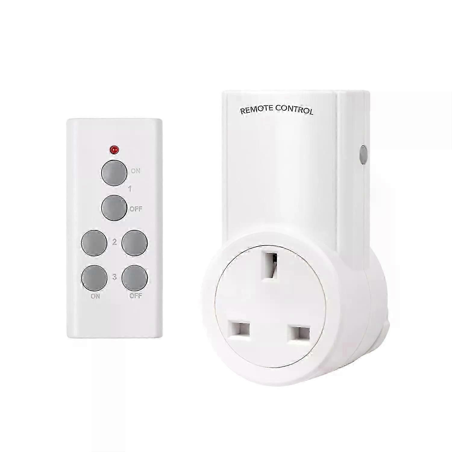 Remote Control Socket Wireless Switch Mains UK Plug AC Power Outlet Switch Home
