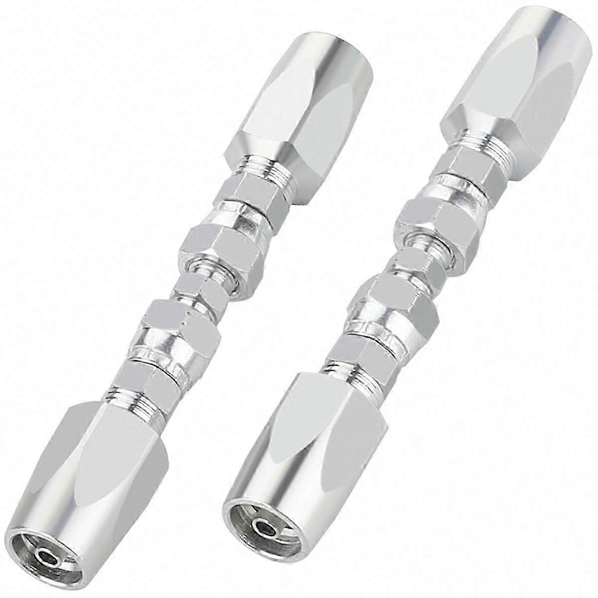 Kit de réparation de tuyau hydraulique réutilisable 2pcs, raccord hydraulique à 2 fils de 1/4 pouce pour la réparation