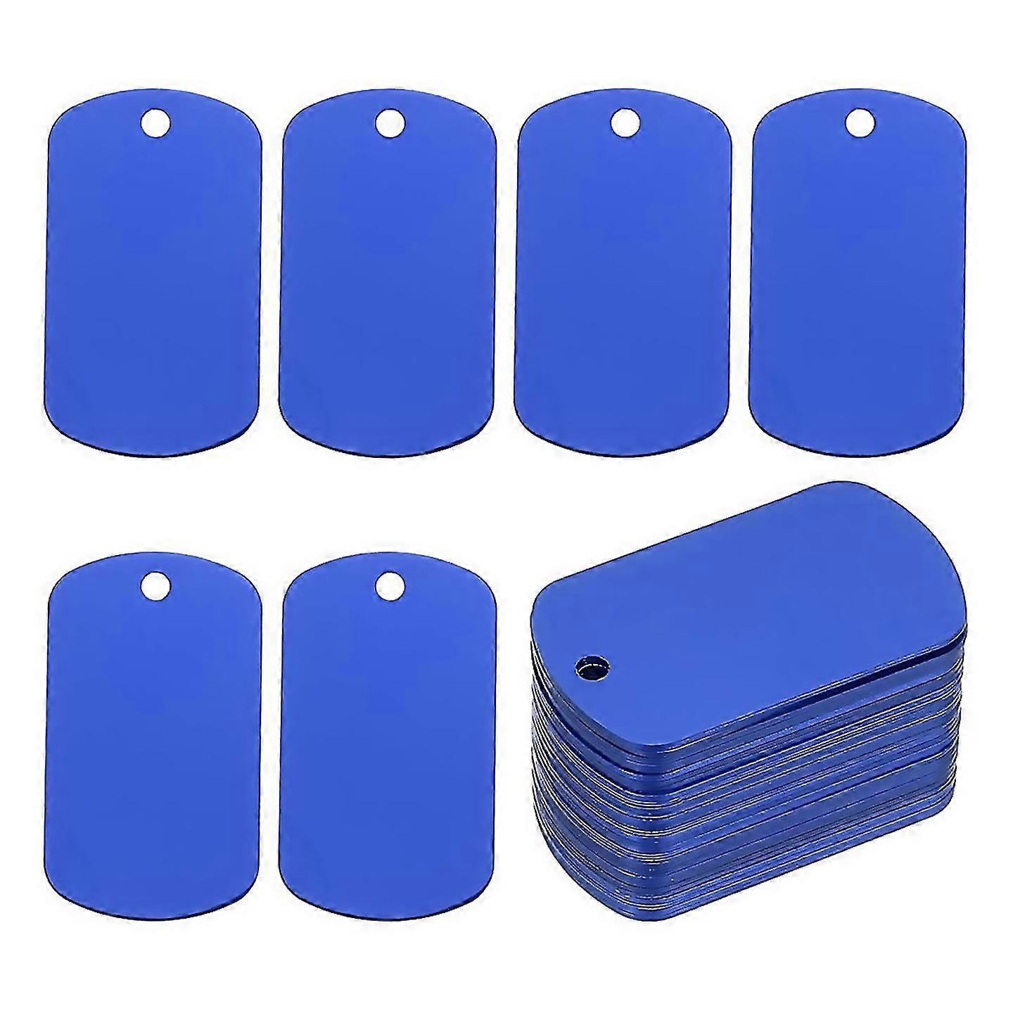 For Metal Engraving Blank Tags 60 Pcs Rectangle Aluminum Blank