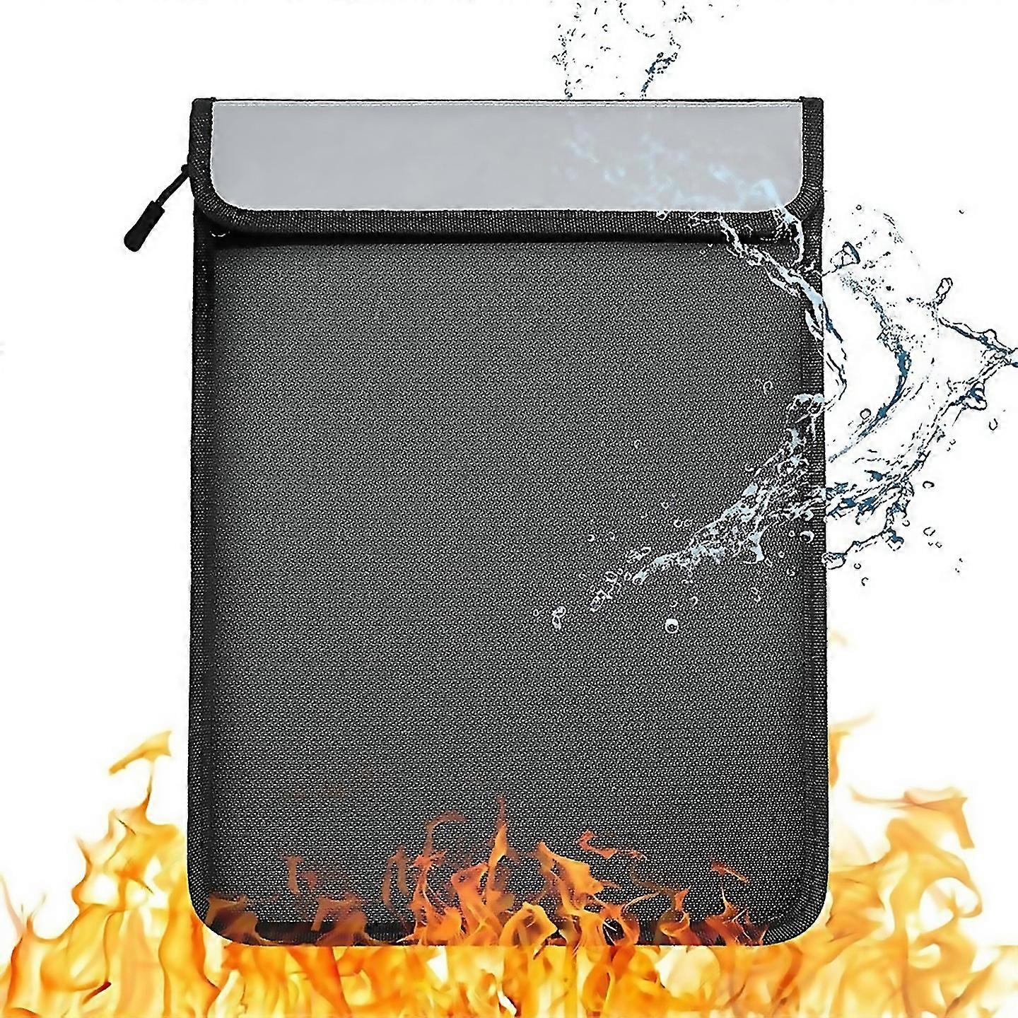For Fireproof Document Bag Waterproof Document Storage Bag With 2 Pocketsfireproof Money Bag For