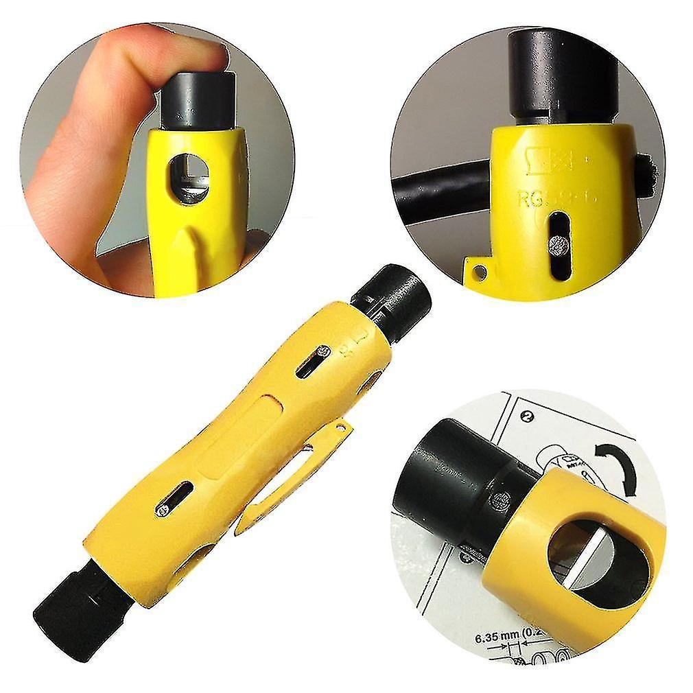 Stripping Tool Multi-functional Coaxial Cable Television Cable Stripper