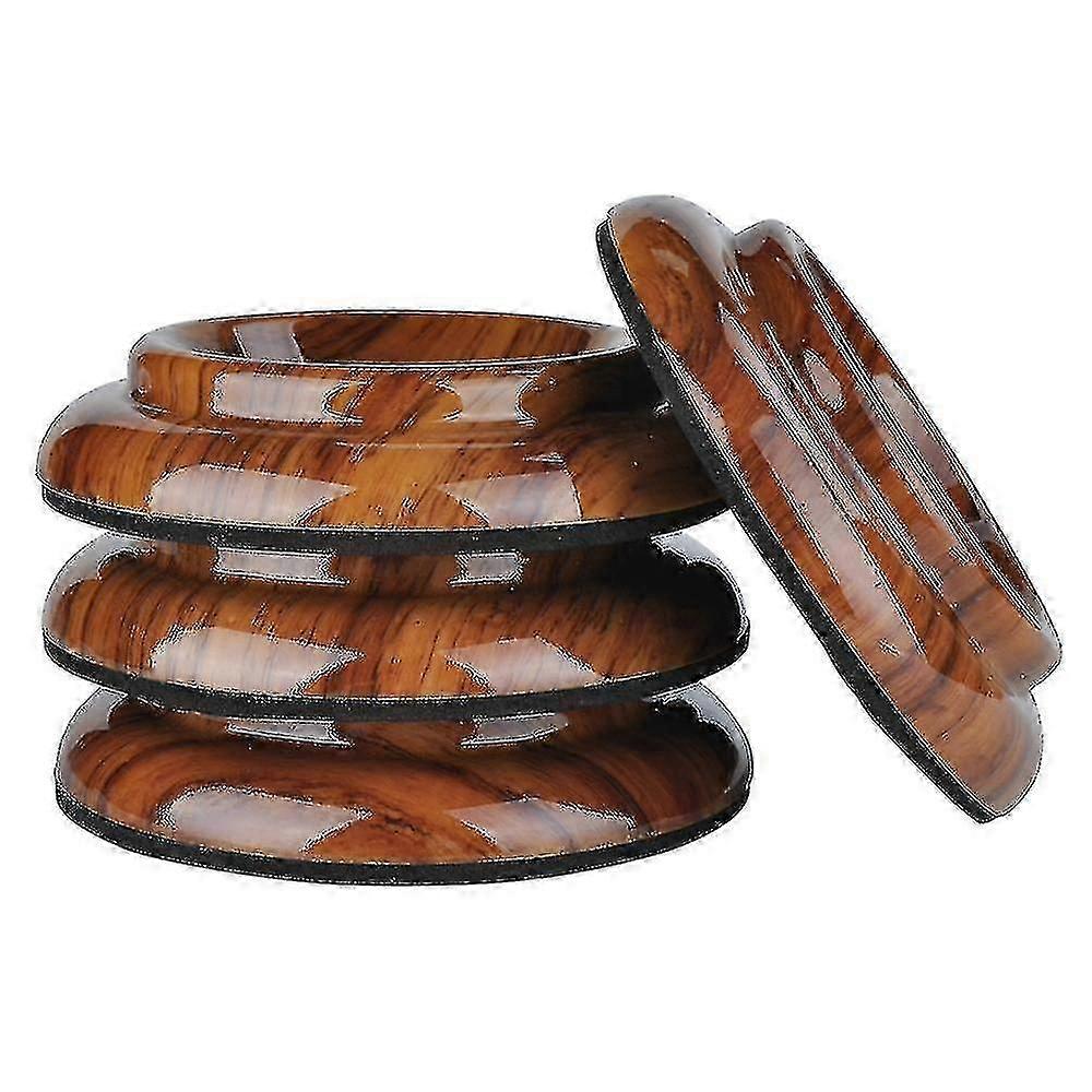 Upright piano caster cups 4pcs with non-slip floor protectors