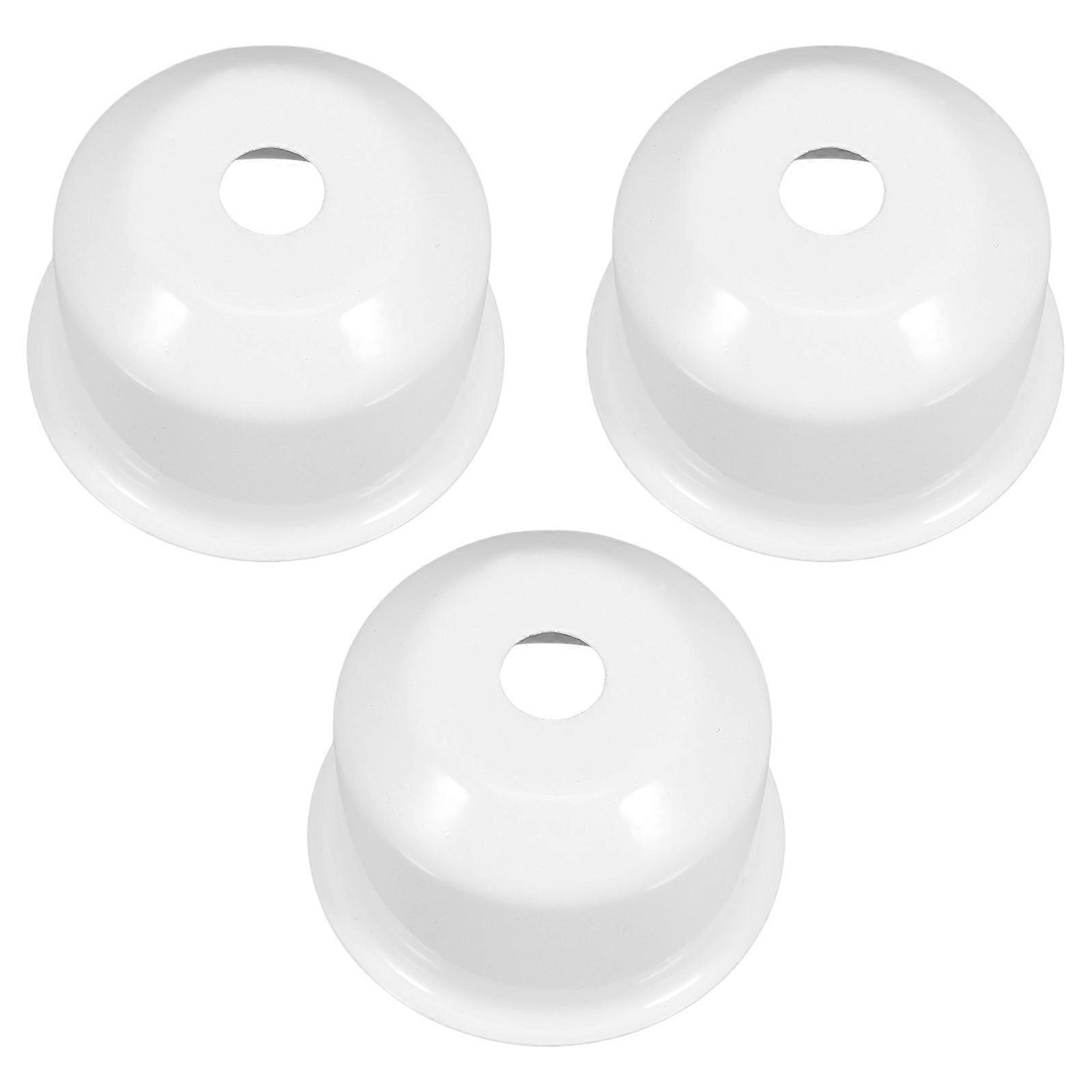 Metal Lamp Finials for DIY Lamp Bases 12Pcs White Modern Set