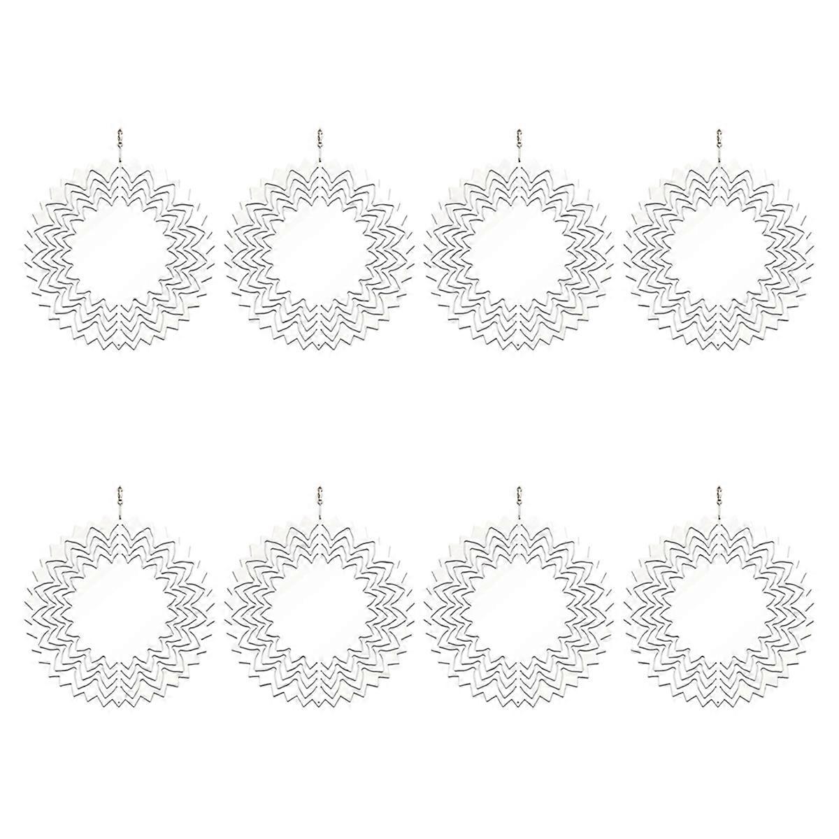 8Pcs 10 Inch Sublimation Wind Spinner Blanks 3D Wind Spinners