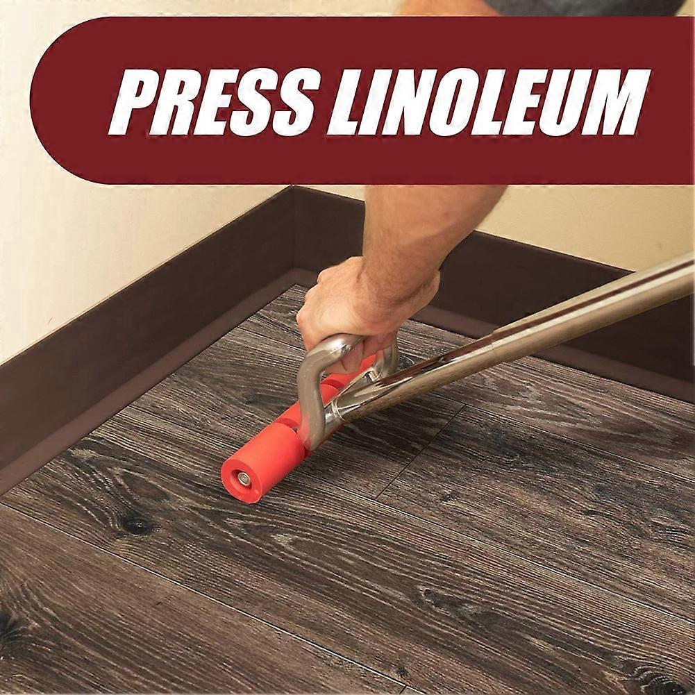 Retractable Heavy-Duty Floor and Wall Roller for Laminate, LVP, Carpet, Tile and Wall Coverings, Extends Up to 27 Inches