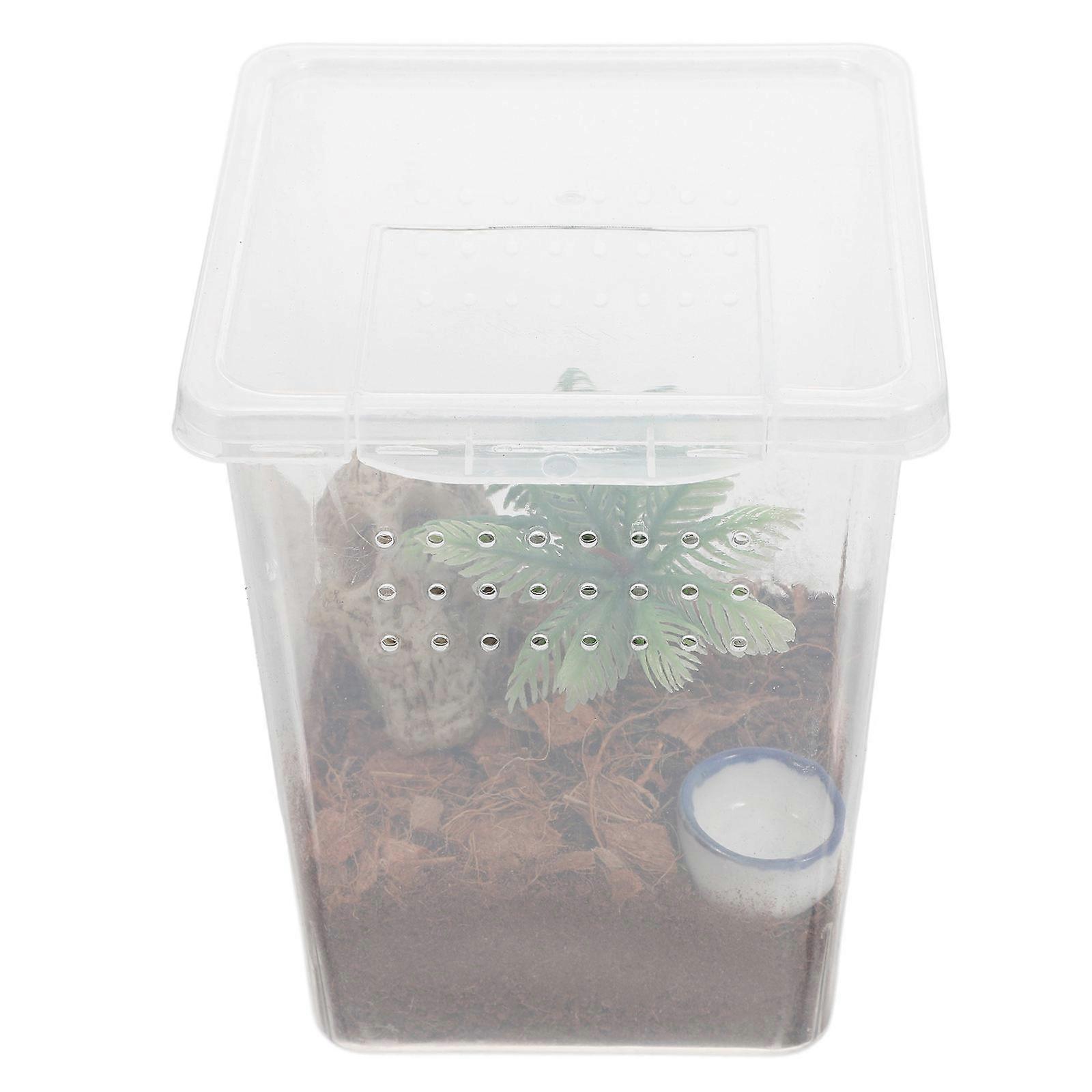Spider Cage Transparent Reptile Breeding Box for Spider Habitat 1Set