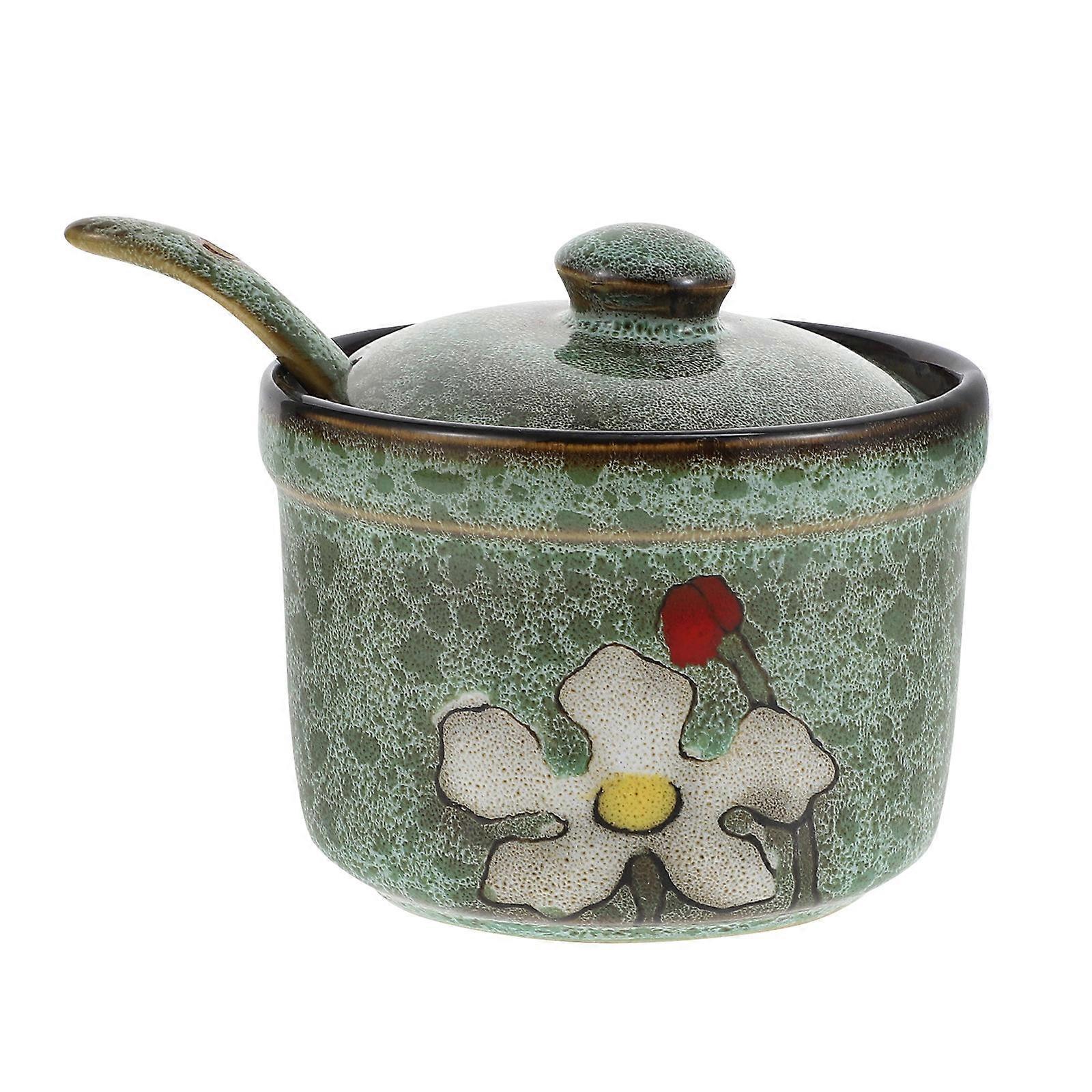 Retro Design Storage Jar High Temperature Resistant 8.80X8.80X6.00CM 1Set