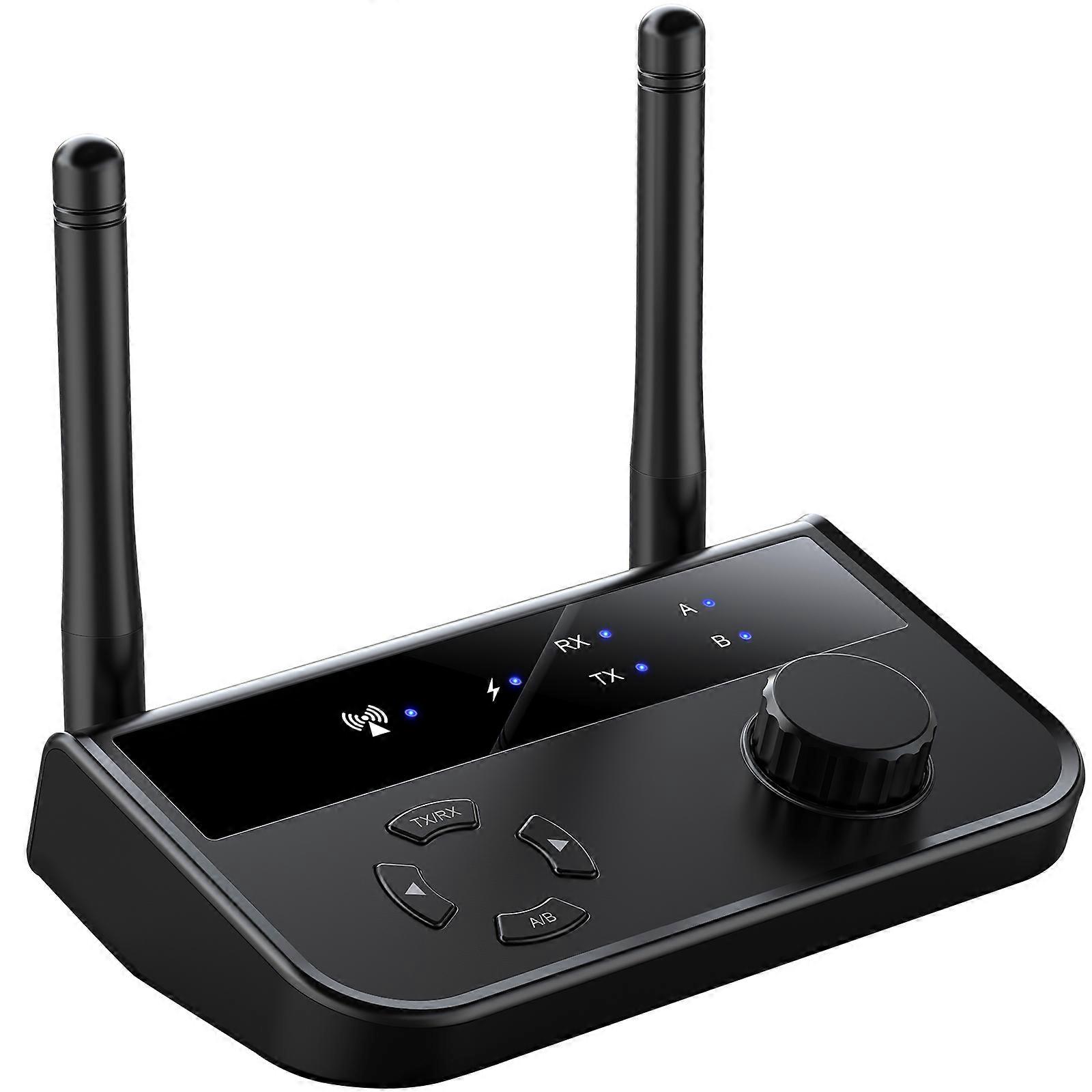 Signal Reception Audio Adapter for Television General Users ABS Material 4.32X3.54X1.02in 1Pcs