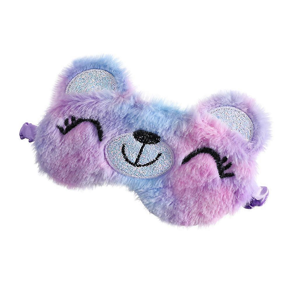 Sleeping Eye Mask for Kids Plush Blindfold 2Pcs Soft Comfortable Headbands