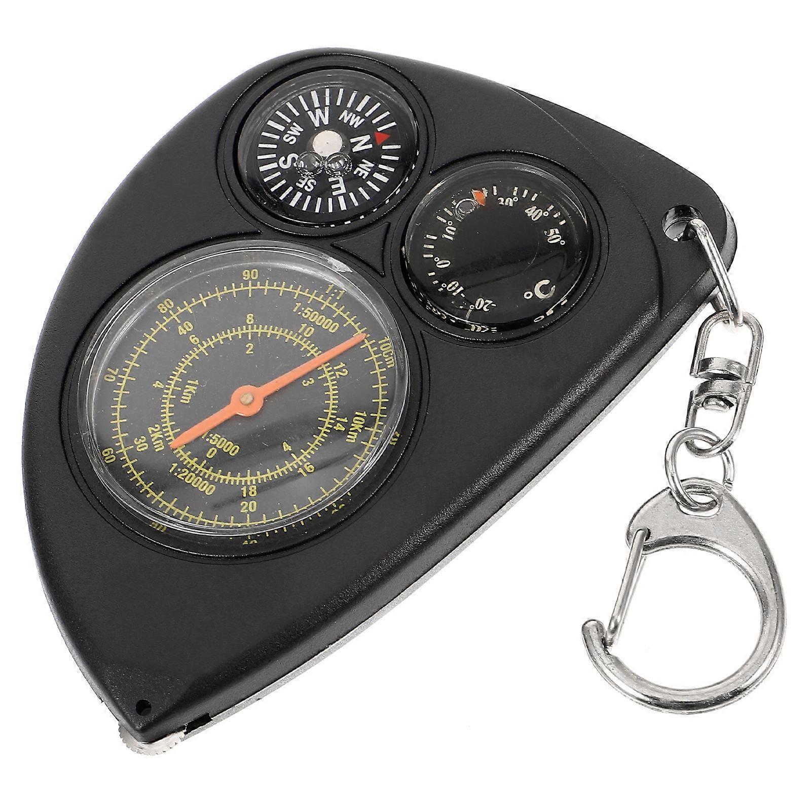 Portable Camping Compass Metal Measuring Instrument with 4Pcs Set