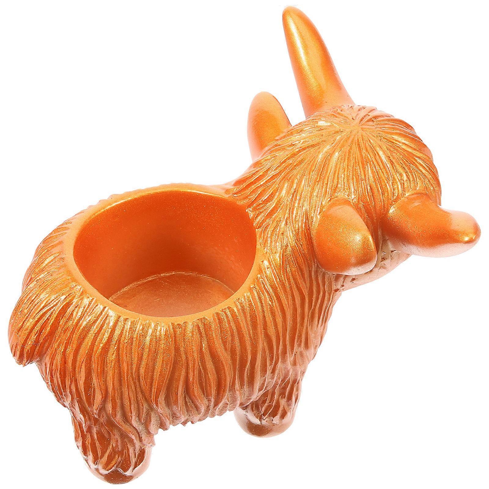Cow Planter Resin Highland Cow Succulent Planter for Patio 3Pcs Set