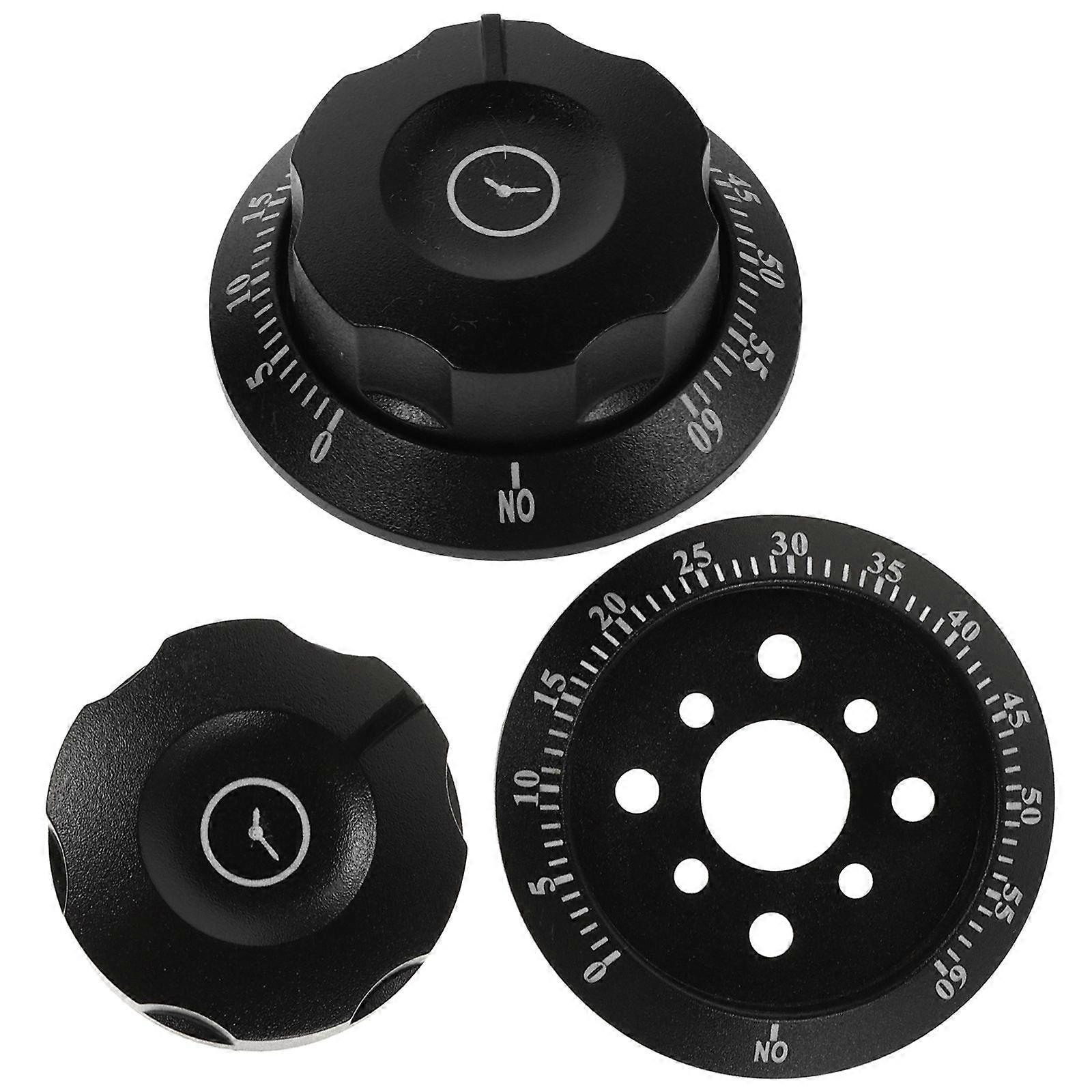 Kitchen Timer Mechanical Switch Knob for Cooking with 4Pcs Countdown Reminder