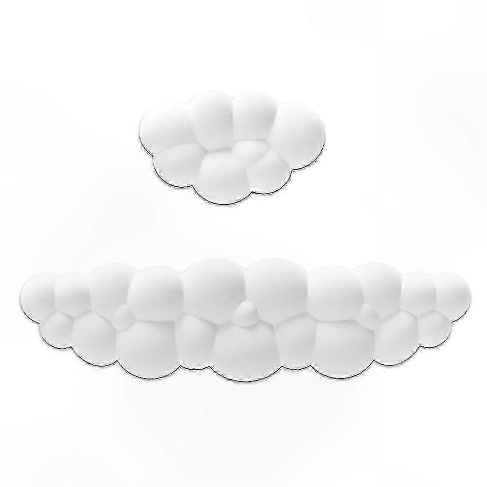 Ergonomic Wrist Support Pad with Mouse Mat - Memory Foam Cushion Set