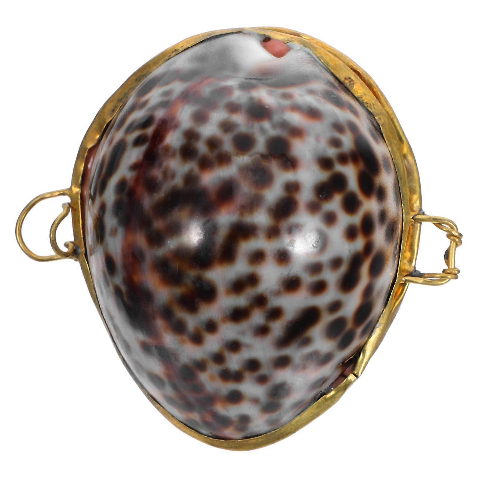 Ring Cases Shell Jewelry Box for Storage 2Pcs Elegant Chocolate Color