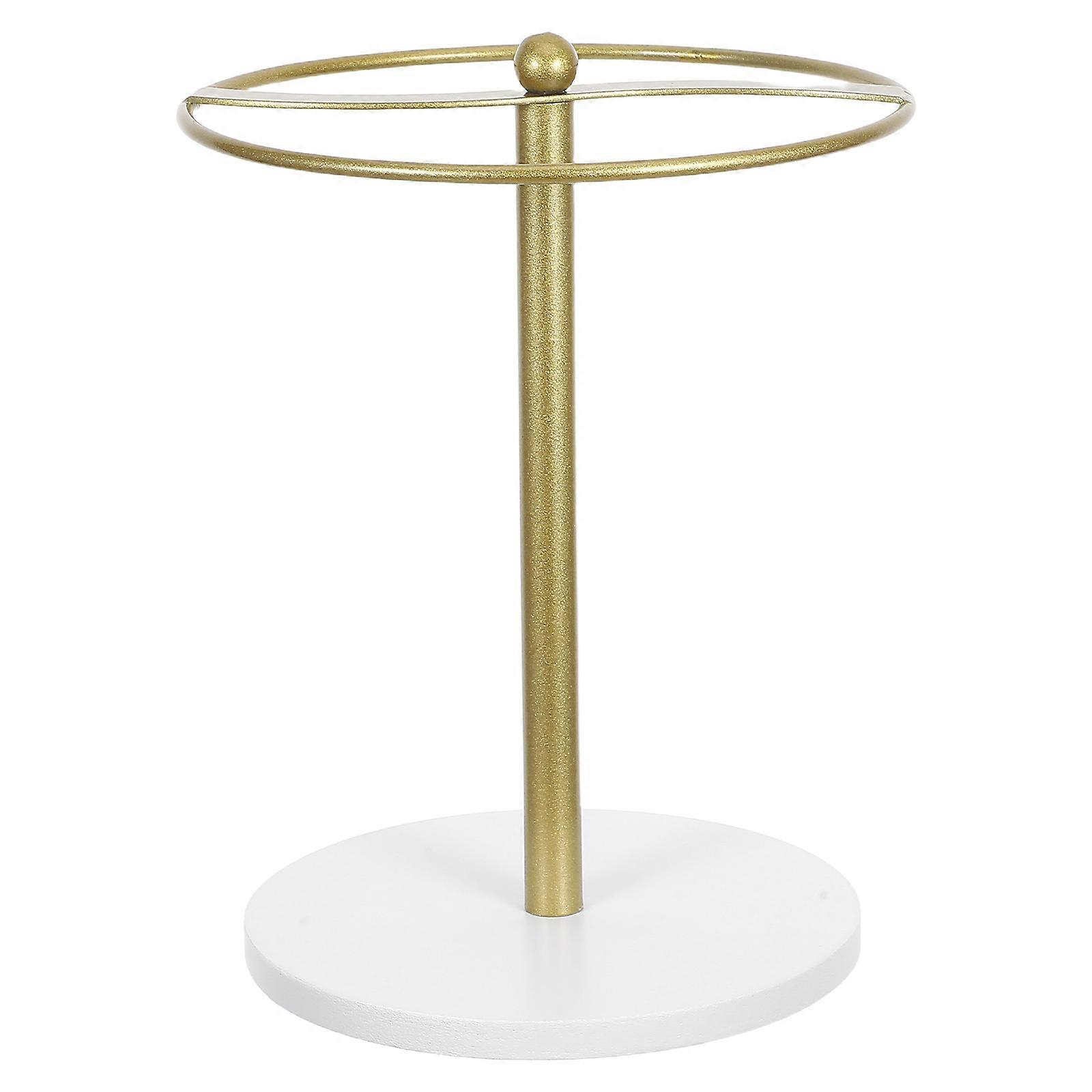 Sunglasses Organizer Glasses Display Holder for Display with Carbon Steel Frame and Wood Base