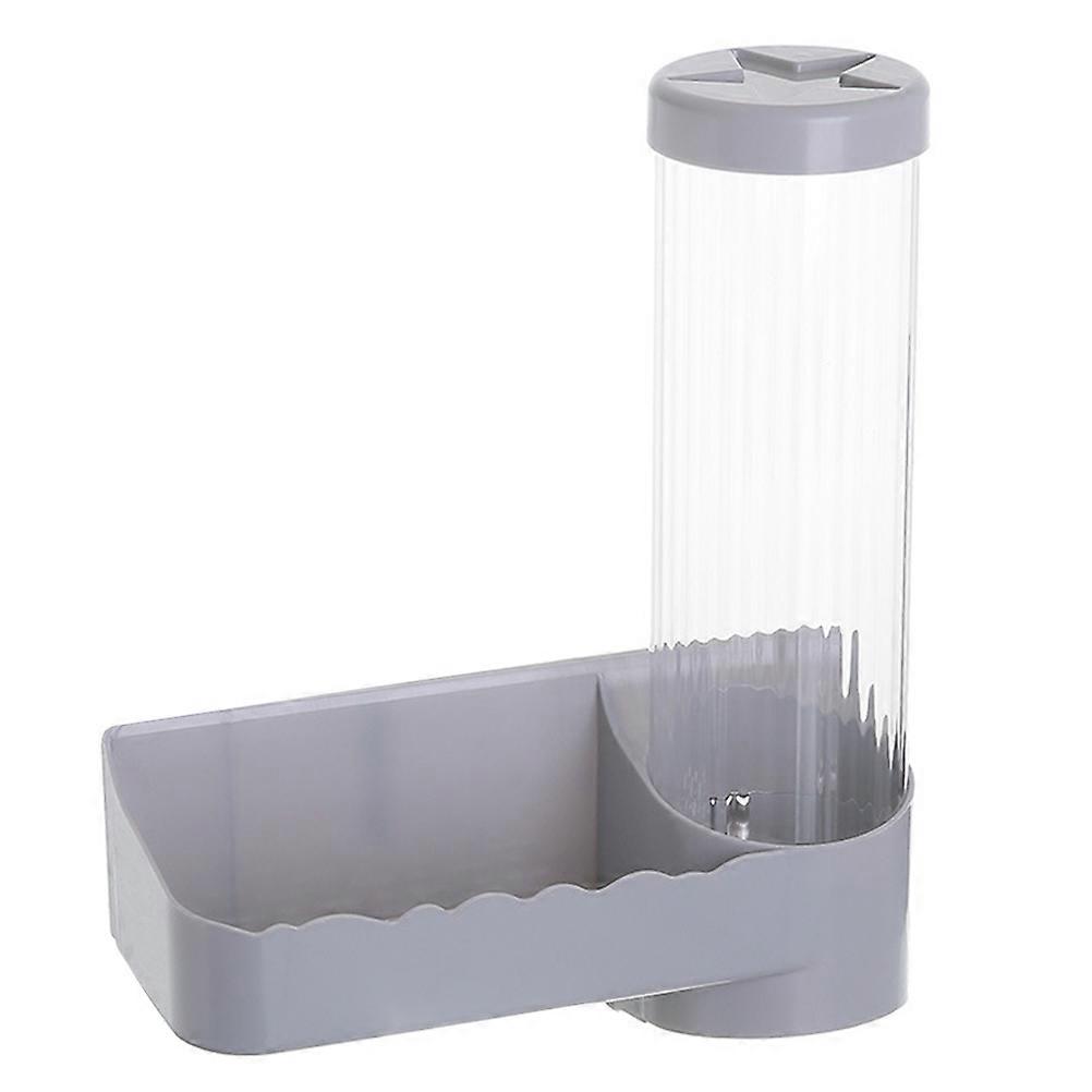 Disposable Cup Holder Designed For Kitchen Use With Space-Saving Wall Hanging Feature In Grey Color 2Pcs