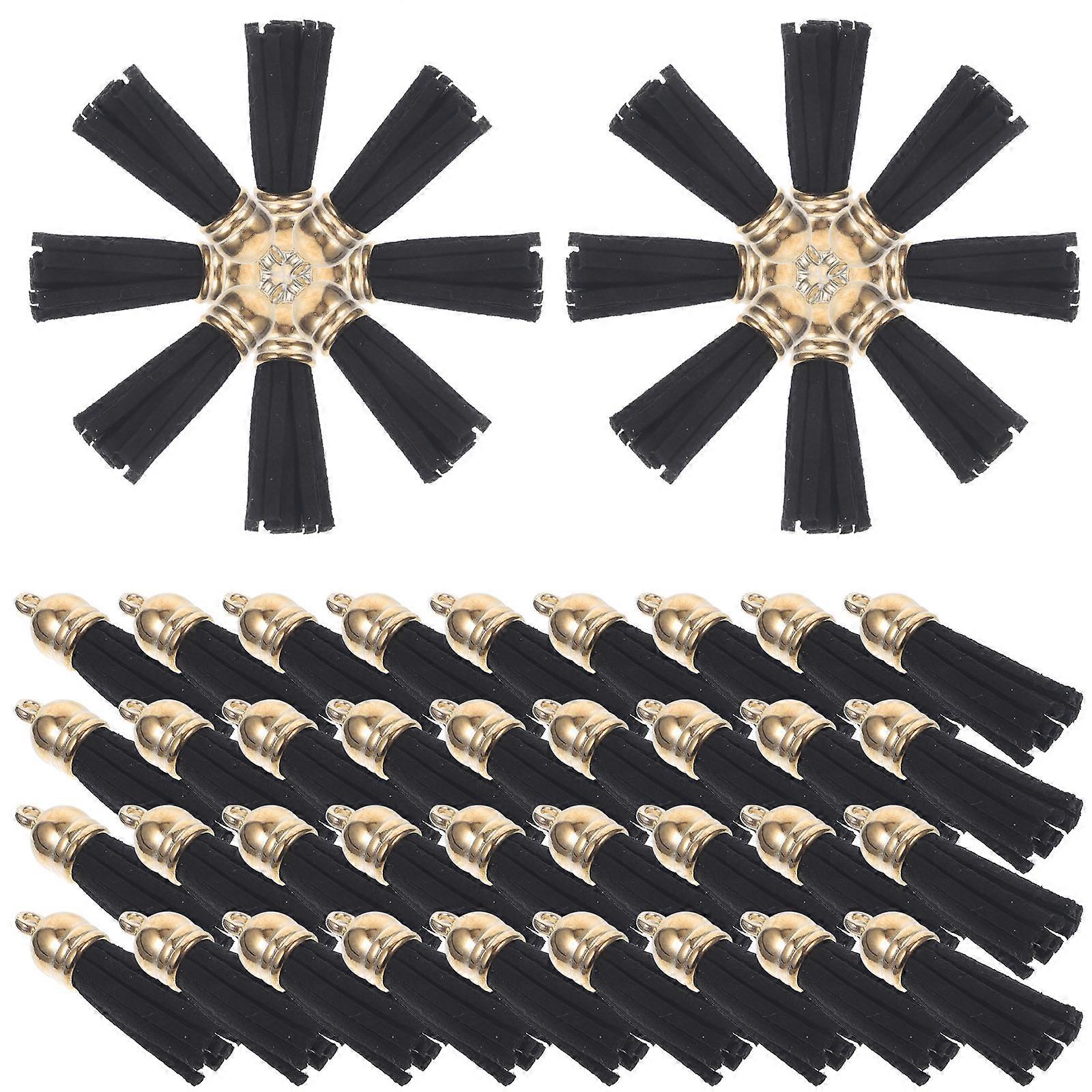 Black Tassels for Earrings and Crafts 500Pcs Pack