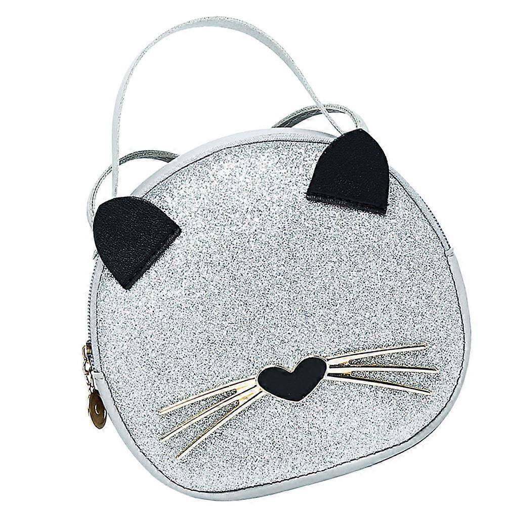 Small Round Tote Bag 2Pcs Creative Cat Ears Design For Ladies Casual Use Perfect For Travel And Shopping