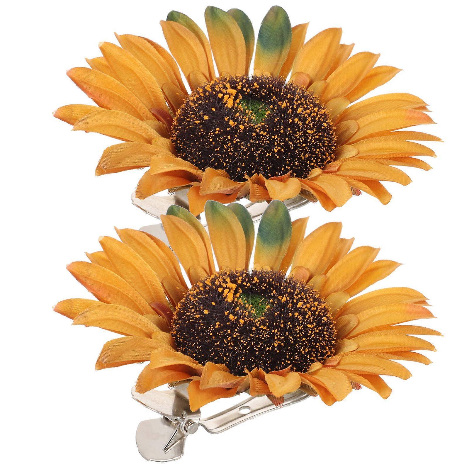 Sunflower Curtain Tieback Clamp Decorative Holdback for Curtains 8Pcs