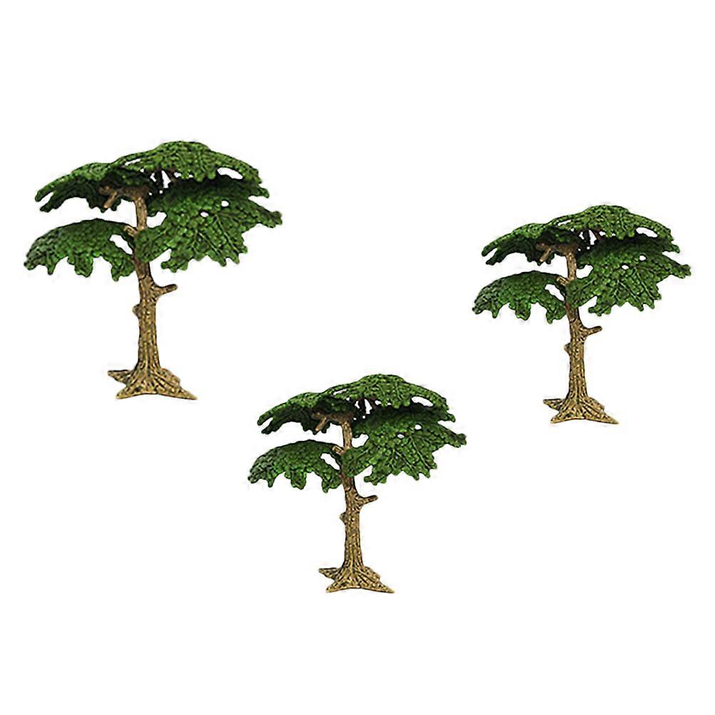 Artificial Green Pine Branches Cypress Models Landscape Enhancement Imitation Bonsai Ornaments For Desk Decor 3Pcs