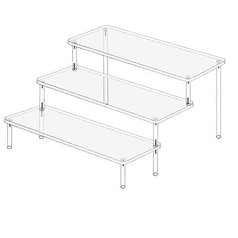 Acrylic Display Stand Perfume Rack Storage Rack Transparent Acrylic Shelf Stand for Food Display Rac