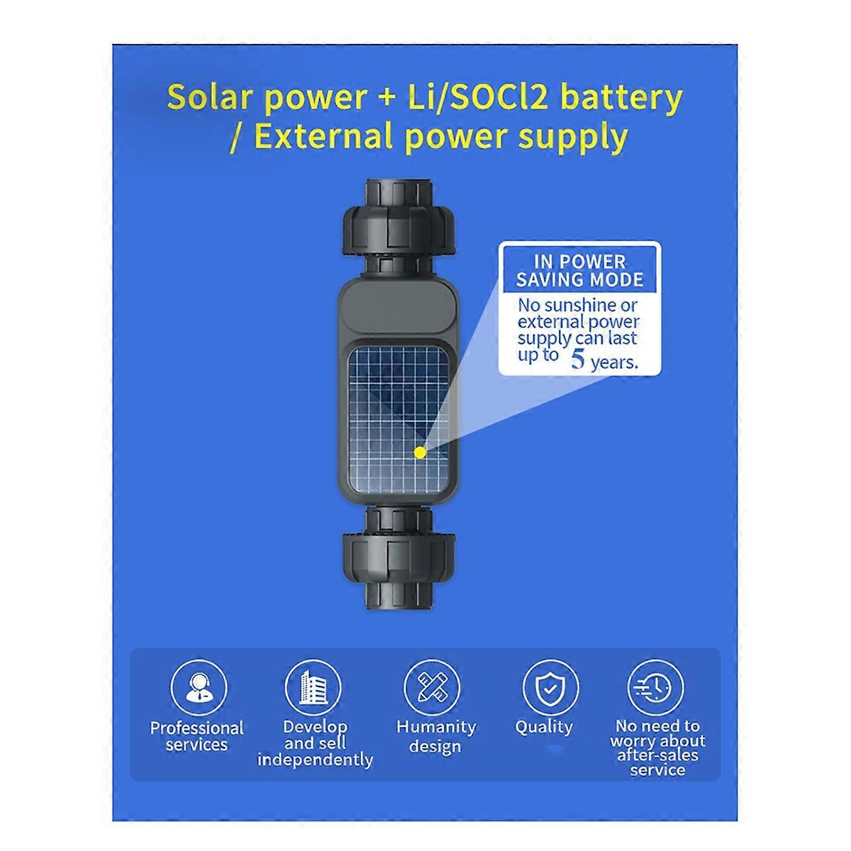 Solar Smart Water Timer Motorized Valve Sprinkler Controller for Garden Watering Wireless IoT Remote