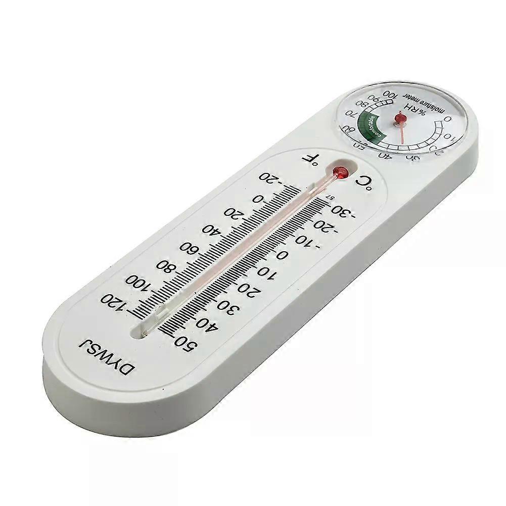 Hygrometer Breeding Thermometer -20-120 (RH) 23*6cm Analog Humidity Meter Temperature Reader Two In One Design Wall Mount